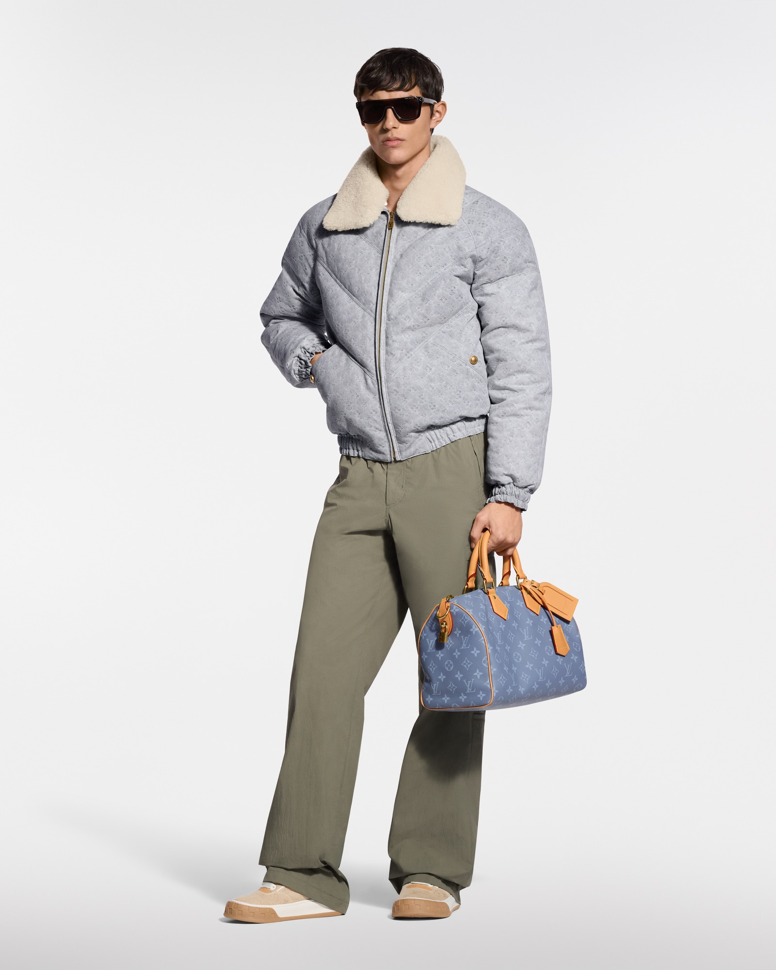 Jaqueta Puffer em Jacquard Monogram - Para Ele | LOUIS VUITTON ®